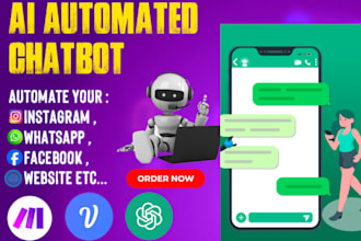 build ai chatbots and integrate them with websites, whatsapp, telegram instagram