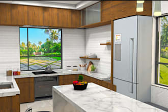 design 3d interior render,living room modern apartment,2d floor plan,3ds max,dwg