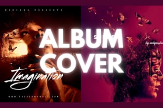 do music mixtape ebook cartoon single ablum song youtube ads cover art design