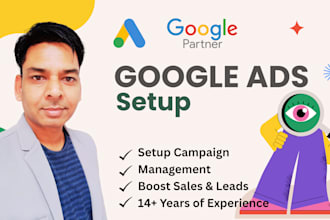 setup, manage google ads adwords PPC campaign to boost sales