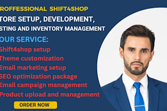 build and design your shift4shop website