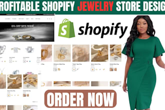 build jewelry website shopify store jewelry dropshipping ecommerce website