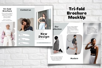 design a high converting bifold, trifold, multi page professional brochure