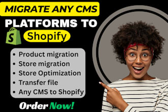 migrate your woocommerce bigcartel wix etsy ebay or printify store to shopify