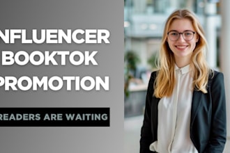 promote your book on tiktok and a booktok influencer account