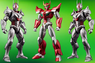 custom articulated action figure 3d articulated model action figure for printing