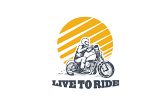 do a modern motorcycles vintage for tshirt and logo