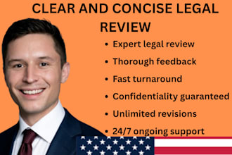carefully review your legal contracts, documents and provide expert feedback