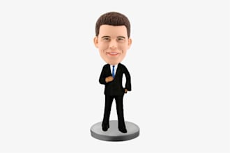 sculpt bobblehead action figure 3d head bust statues miniatures for 3d printing