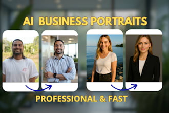 create ai business portraits that truly look like you