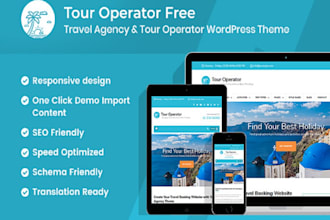 design travel agency, tour booking website and landing pages in wordpress
