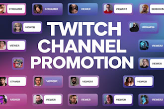 do twitch channel promotion to boost twitch live viewers