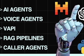 build ai agents, ai calling agents, voice agents, and custom rag pipelines