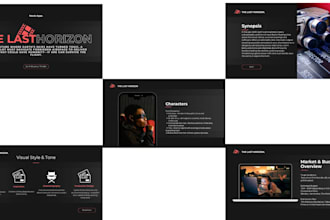 create pitch deck for show, podcast, epk, film project, TV web series in 24 hrs