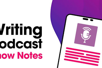 write your podcast show notes and makes it engaging