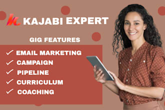kajabi email marketing pipeline campaign curriculum coaching
