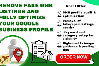 remove fake gmb listings and fully optimize your google business profile