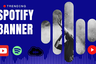 do spotify banner, spotify cover, website web design hero image