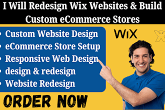 redesign wix website create custom wix design build professional ecommerce store