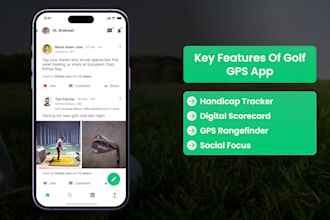 create a golf app like swingu, 18birdies, or golfshot