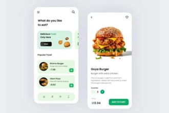 develop burger app, delivery grocery app, food delivery app