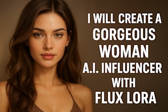 make a consistent custom ai influencer flux lora  comfyui