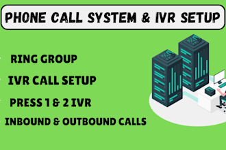 set up 3cx press 1 ivr inbound outbound calls call queue ring group