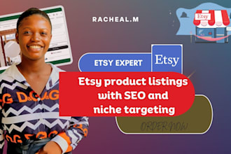 create high converting etsy product listings with SEO and niche targeting
