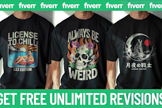 design custom and trendy t shirt designs