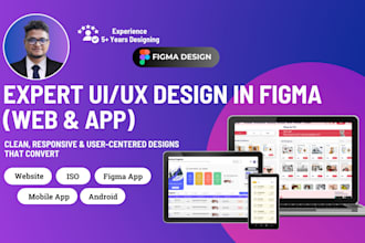 design responsive UI UX for mobile and web apps in figma
