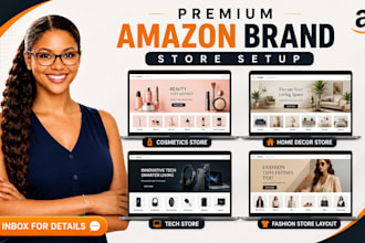 design a premium amazon storefront amazon store setup amazon brand store design
