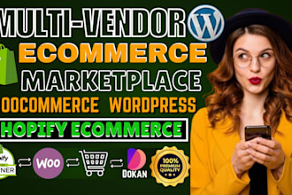 build ecommerce multi vendor marketplace, woocommerce, dokan marketplace website