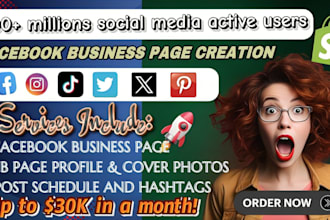 do facebook business page create and setup, social media page setup and accounts