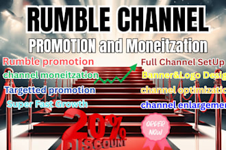 do organic rumble video promotion, rumble promotion, rumble channel monetization