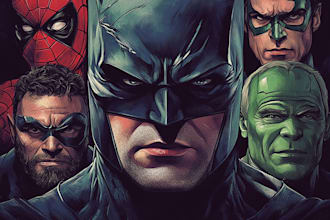 design comic book art and illustrations