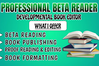 beta read thriller, web novel children book mystery, sci fi,developmental editor