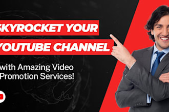 do super fast organic youtube video, channel promotion, to boost sub and views