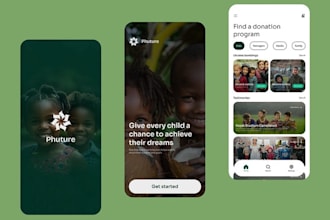 develop donation app, crowdfunding app, equity funding app, charity app