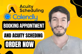 do custom wordpress booking website set up acuity, calendly, square appointments