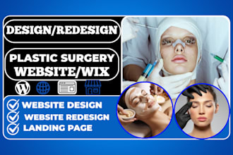 build plastic surgery website medical websit doctor dentist spa website with seo