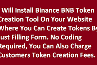 create bnb binance token creation website