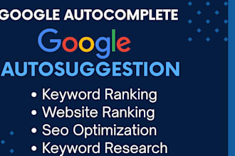 do google autocomplete, autosuggestion, website ranking, keyword research