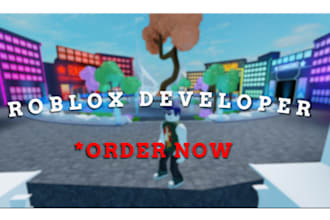 develop and script a full roblox game with a custom map and build design