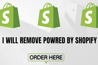 remove powered by shopify link from your shopify link from your website
