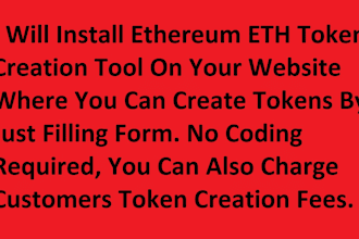 create eth ethereum token creation website