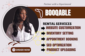 build booqable rentai website, booqable website design and redesign,