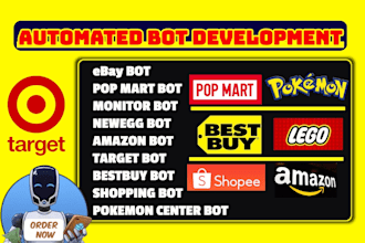 develop online shopping bot auto purchase bot pokemon center bot