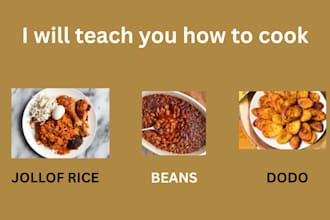 cook beans and rice with dodo for you