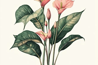 create botanical illustrations of flowers, plants and fruits
