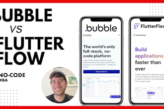 develop bubble io adalo glide bubble mvp ai api website web app saas mobile app